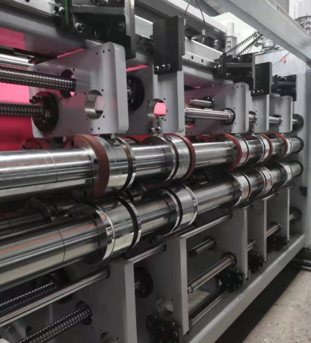 PRY-D1224 Alta velocidad automática completa de 4 colores Flexo Impresión de ranuras de corte a presión máquina de apilamiento 7