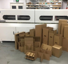 Máquina de corte de muestras de caja de cartón automática de paso único PRY-1800 10