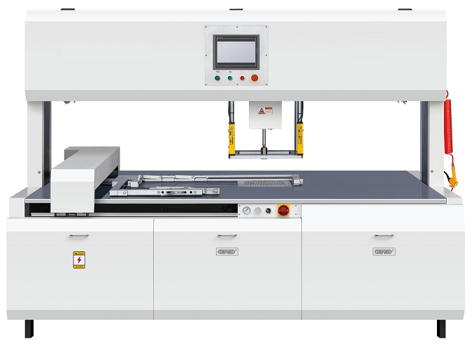PRY-68 Máquina automática de corte de cartón de papel de cabezal simple y doble 1