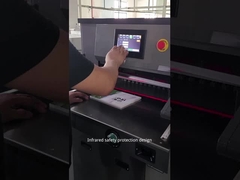 Máquina hidráulica del cortador de papel de la pantalla táctil de H498T