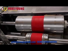 Manija plana de papel del bolso que hace compras que hace la máquina