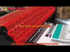 Serie de SGUV máquina de capa ULTRAVIOLETA semi automática o en línea satinada del punto lleno