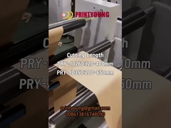 PRY-JD350 V Forma de fondo afilado Snack alimento fruta seca Bolsa de papel de hacer máquina de moldeado