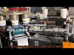 Máquina de fabricación de cuencos de papel en estado nuevo con inspección de salida de video