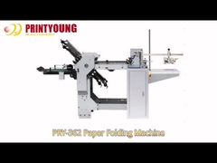 2.5kw Automático 2 peines 40 ~ 200 gsm máquina de pliegue de papel