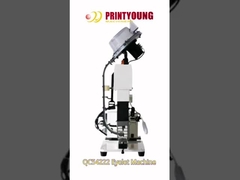 QC54222 Máquina semiautomática para la fabricación de botones de zapatos con agujero de botón, prensas de eyeleting, perforadores