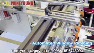 Ver: Máquina parchadora de ventanas totalmente automática TC-880A con escaparate de punzonado y plegado