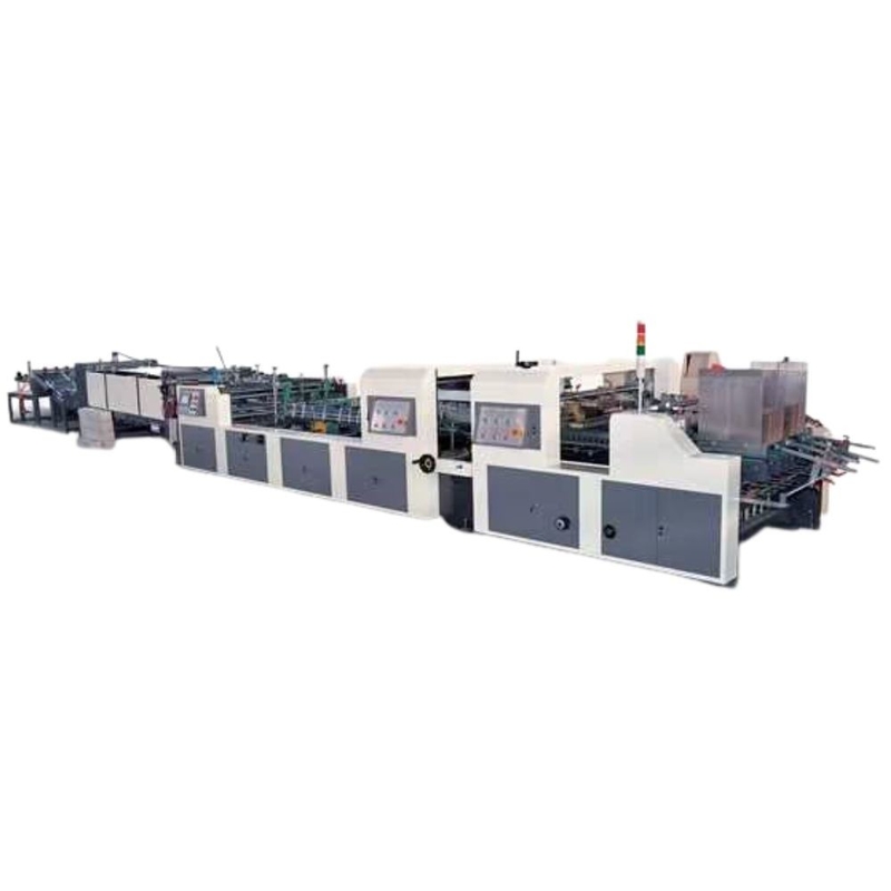 PRY-1050PC Automatic Corrugated Box Folder Gluer With Crash Lock Bottom